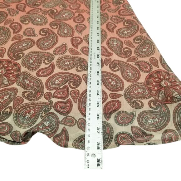 Rockford RFD Boho Paisley Print Flutter Sleeve Maxi Dress Open Back Tie Detail M - Picture 8 of 8